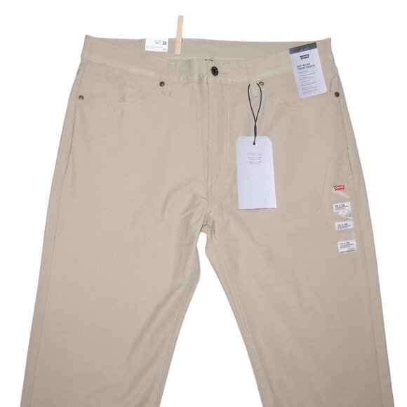 Levi's 511 Men's Slim Fit Tech Pants Size 36x34 Performance Stretch Khaki Tan - Picture 8 of 15